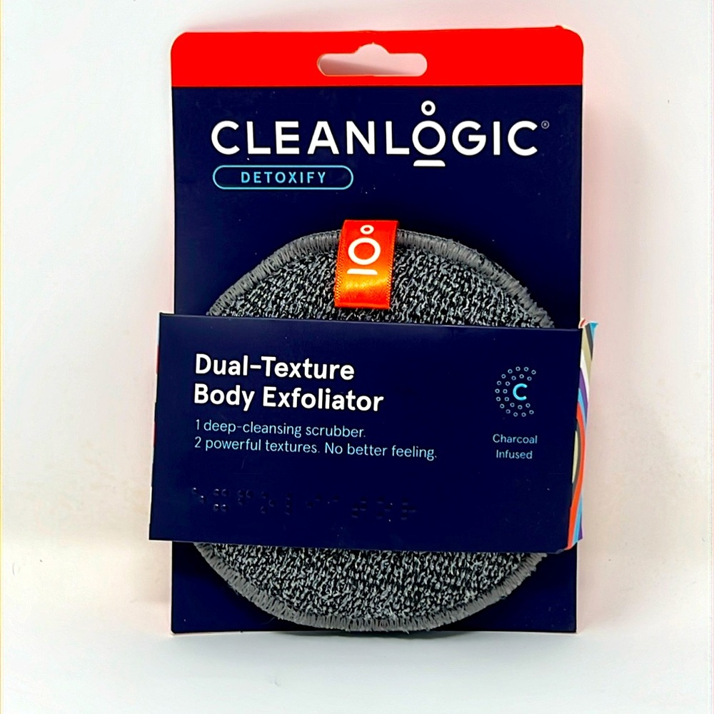 NWT Cleanlogic Detoxify Dual-Texture Body Exfoliator